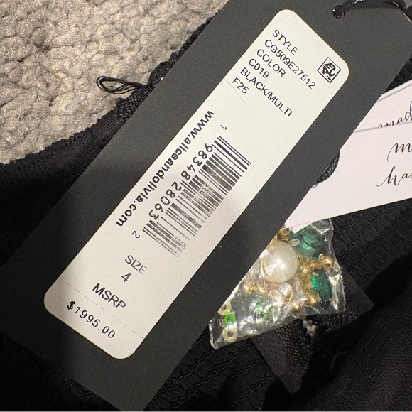 Alice And Olivia New Lindsey Embellished Gown Size 4 $1,995.00 - Picture 14 of 16